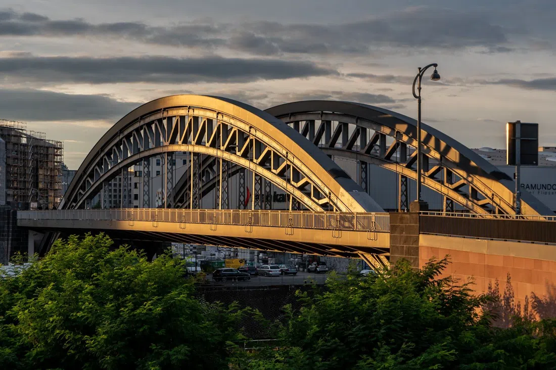 Honsellbrücke & Osthafenbrücke, Frankfurt